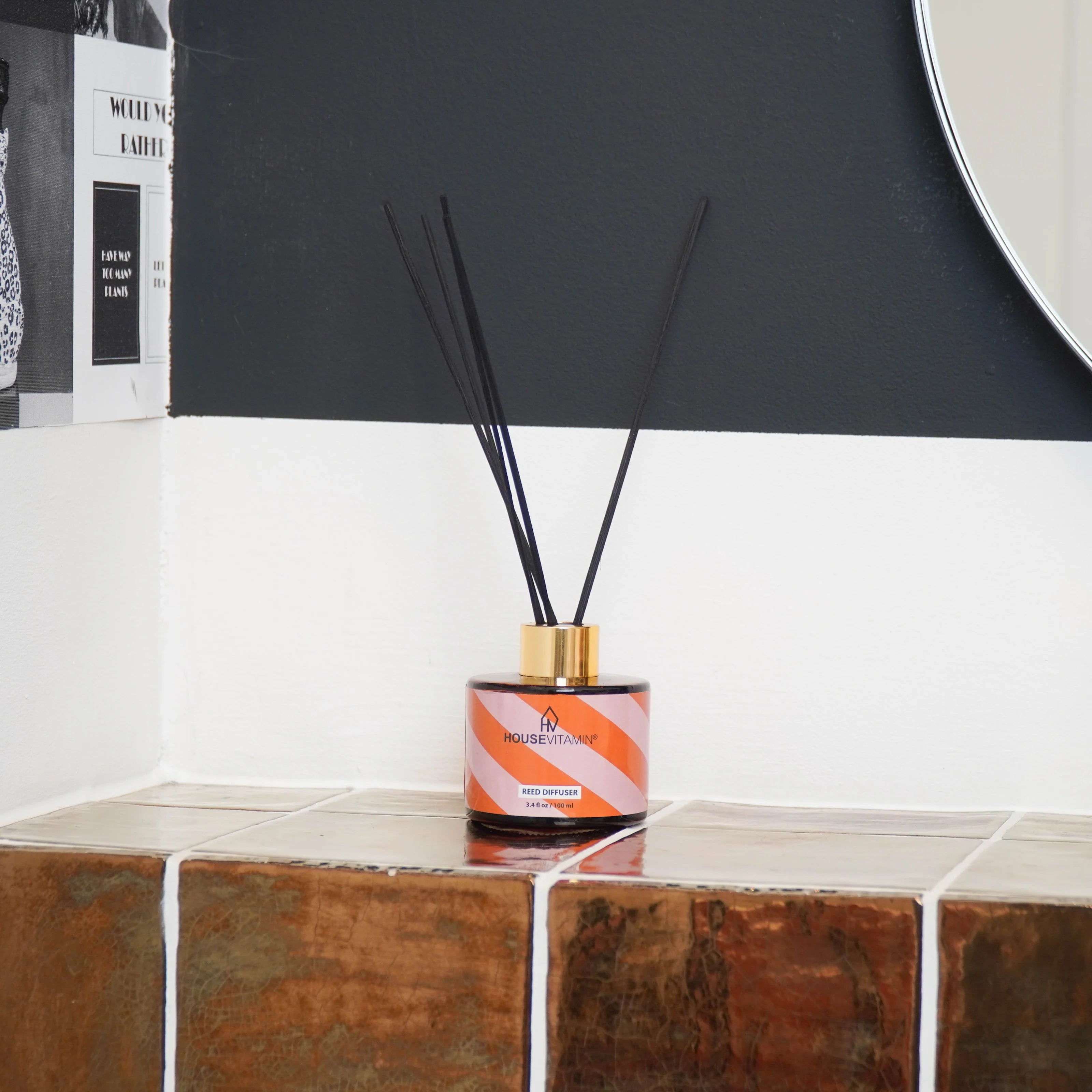 Housevitamin Reed Diffuser - Geurstokjes - Groene Thee - 100 ml