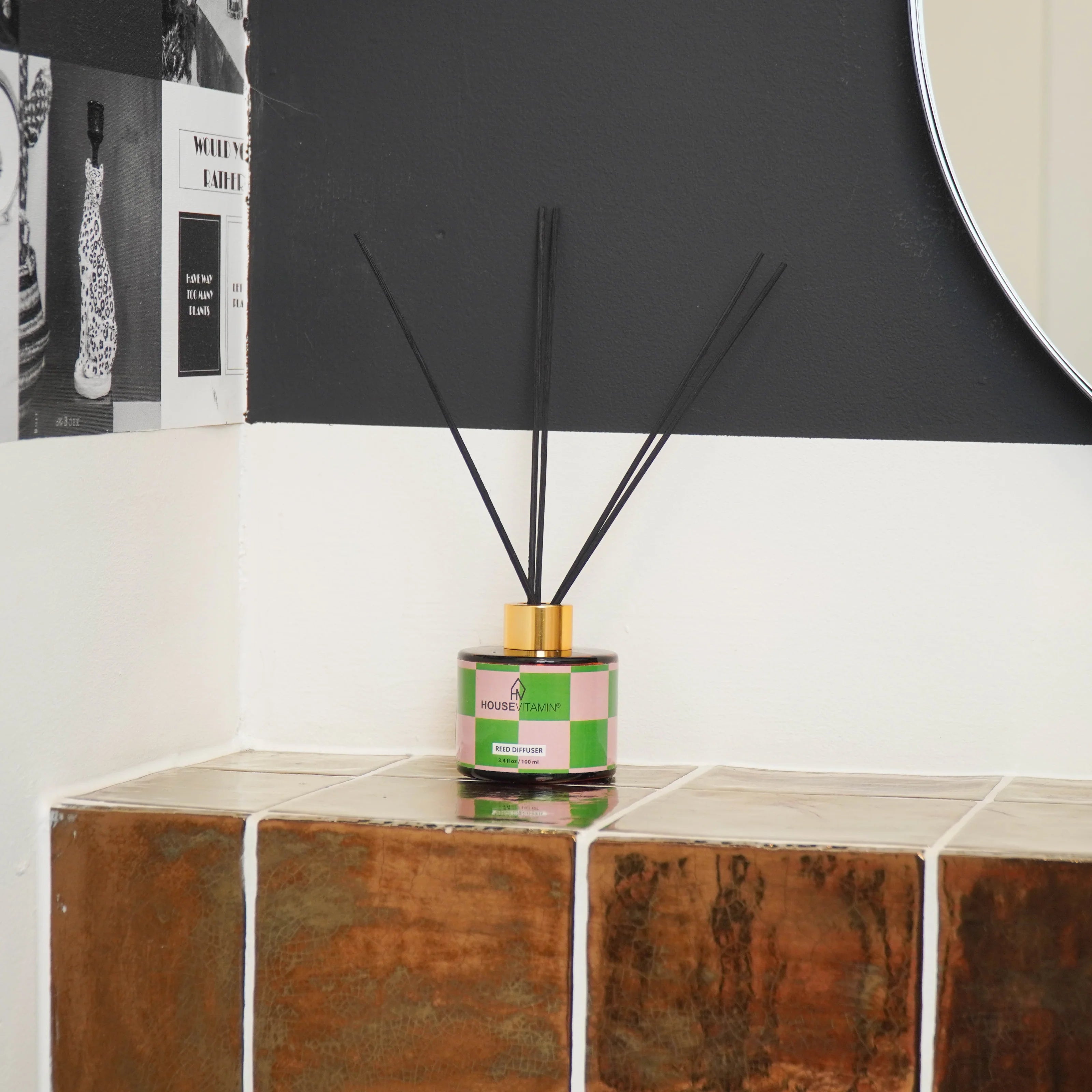 Housevitamin Reed Diffuser - Geurstokjes - Komkommer - 100 ml