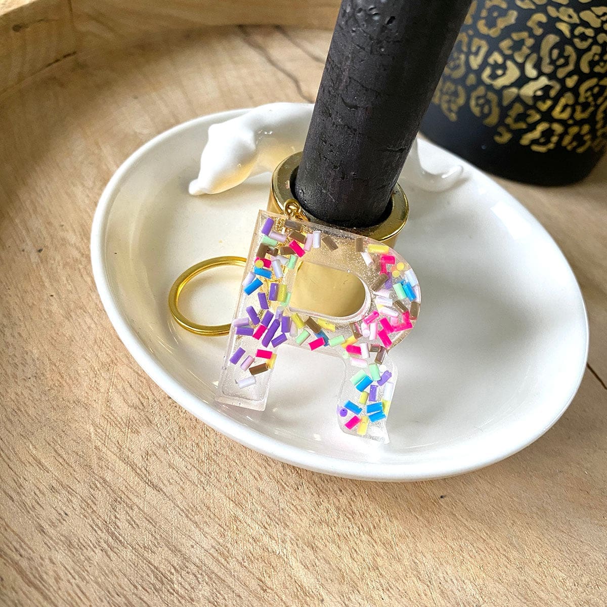 Sprankl alfabet sleutelhanger