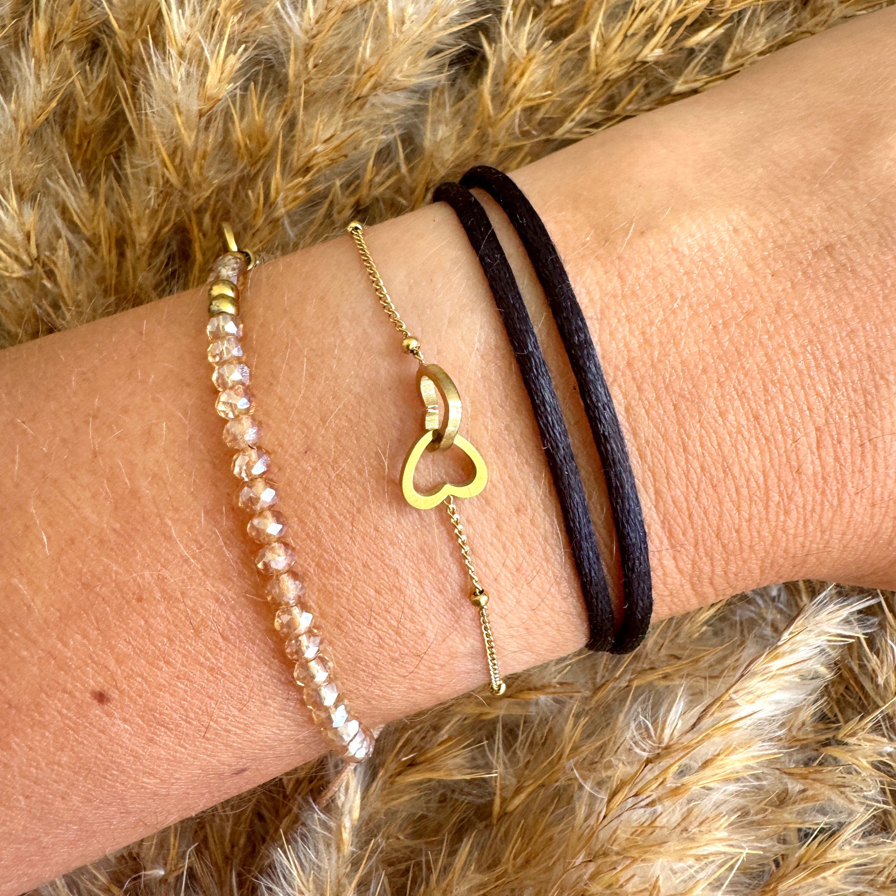 Bracelet avec double coeurs