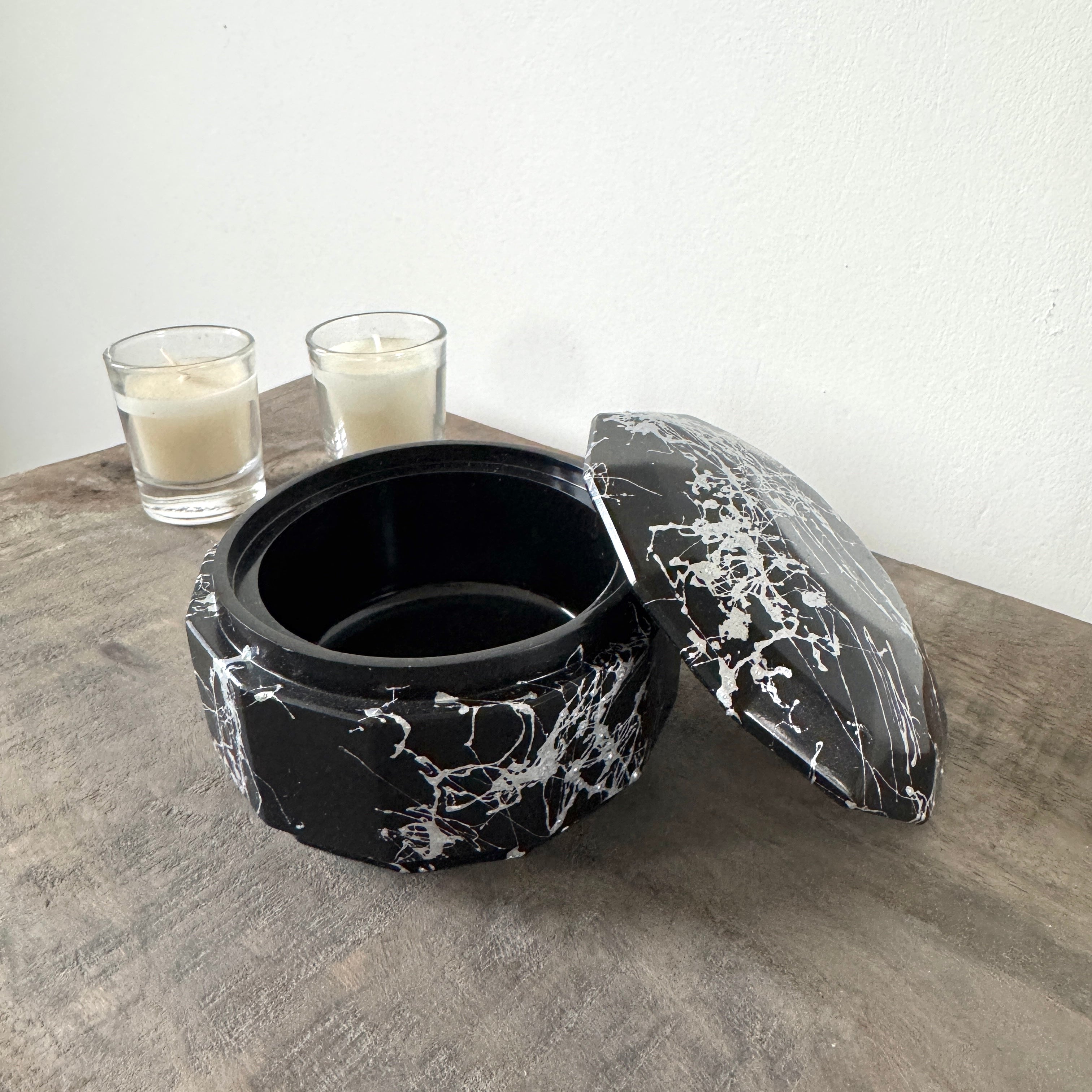 Bakje groot marmer look