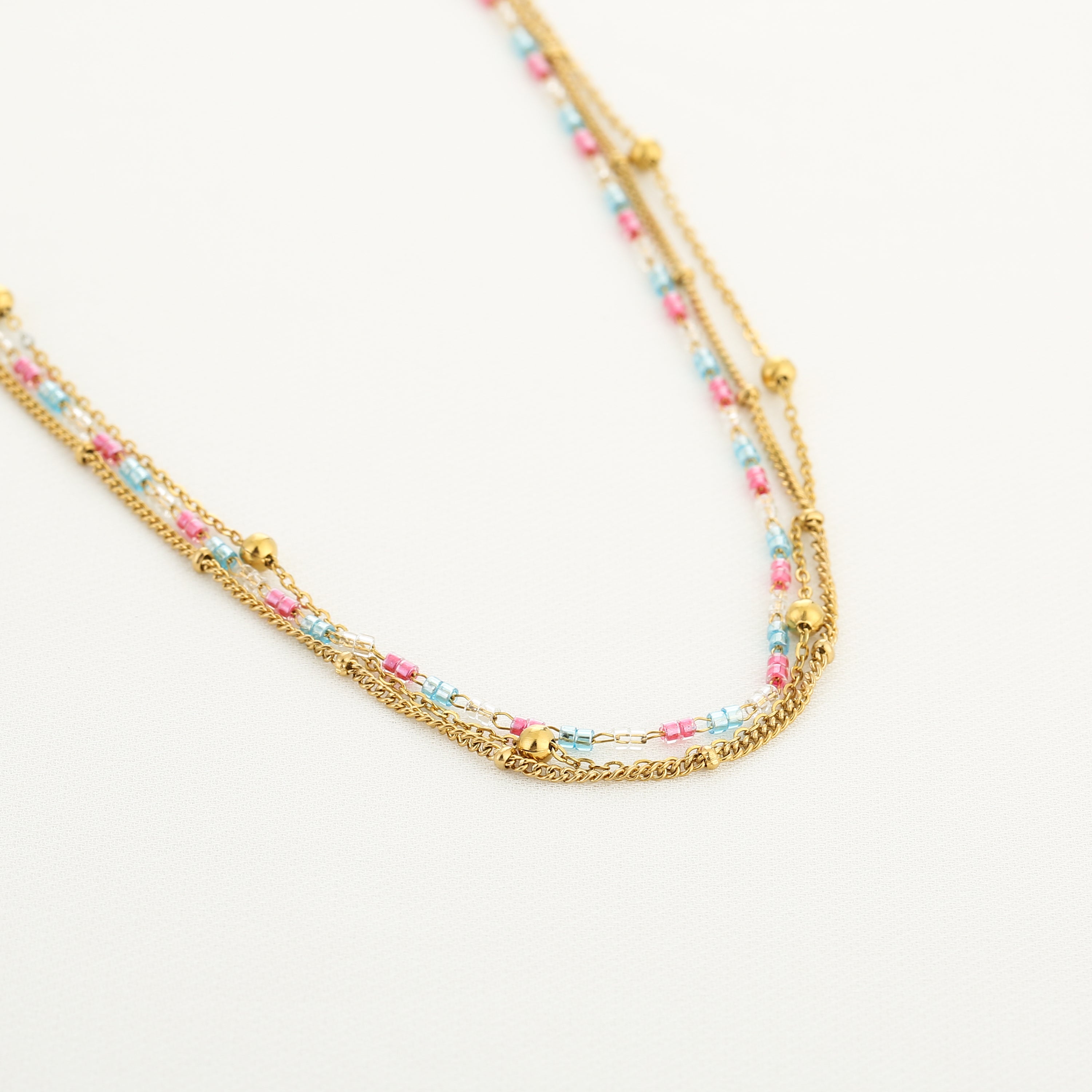 Drielaagse zomer ketting