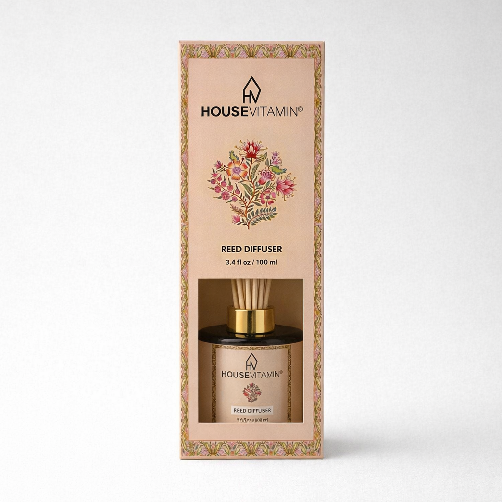 Housevitamin Reed Diffuser - Geurstokjes - Amber - 100 ml