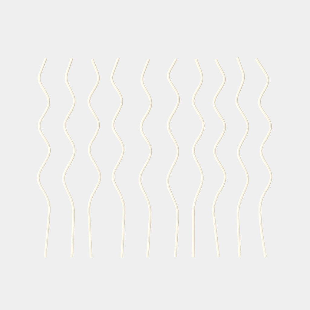 Gedraaide geurstokjes beige 10 stuks