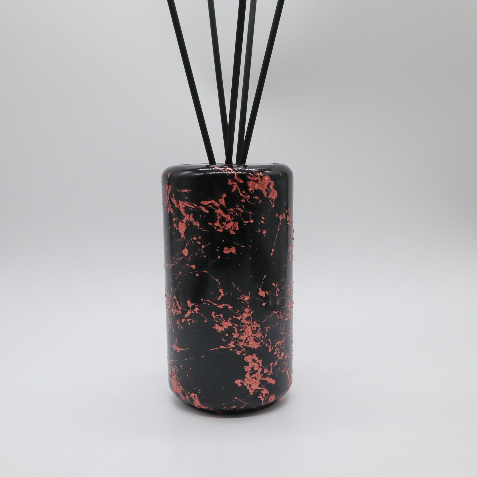 Porte-bâtonnet de parfum capuchon plat aspect marbre noir doré