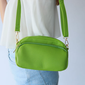 Tas met voorvakje groen