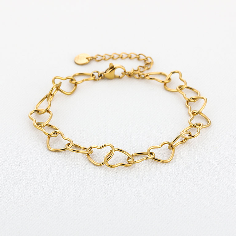 Hartjes armband grof