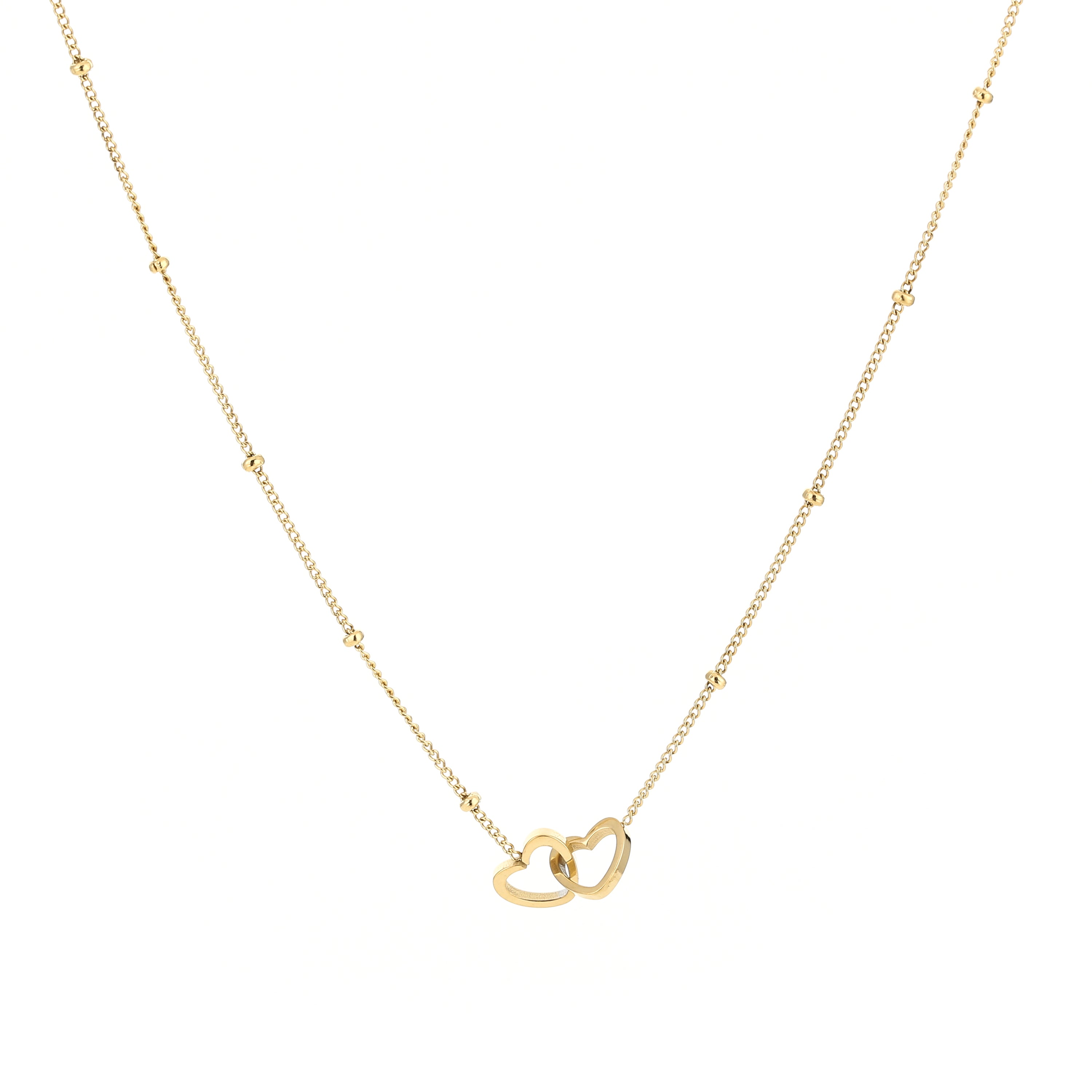 Hartjes ketting met bolletjes