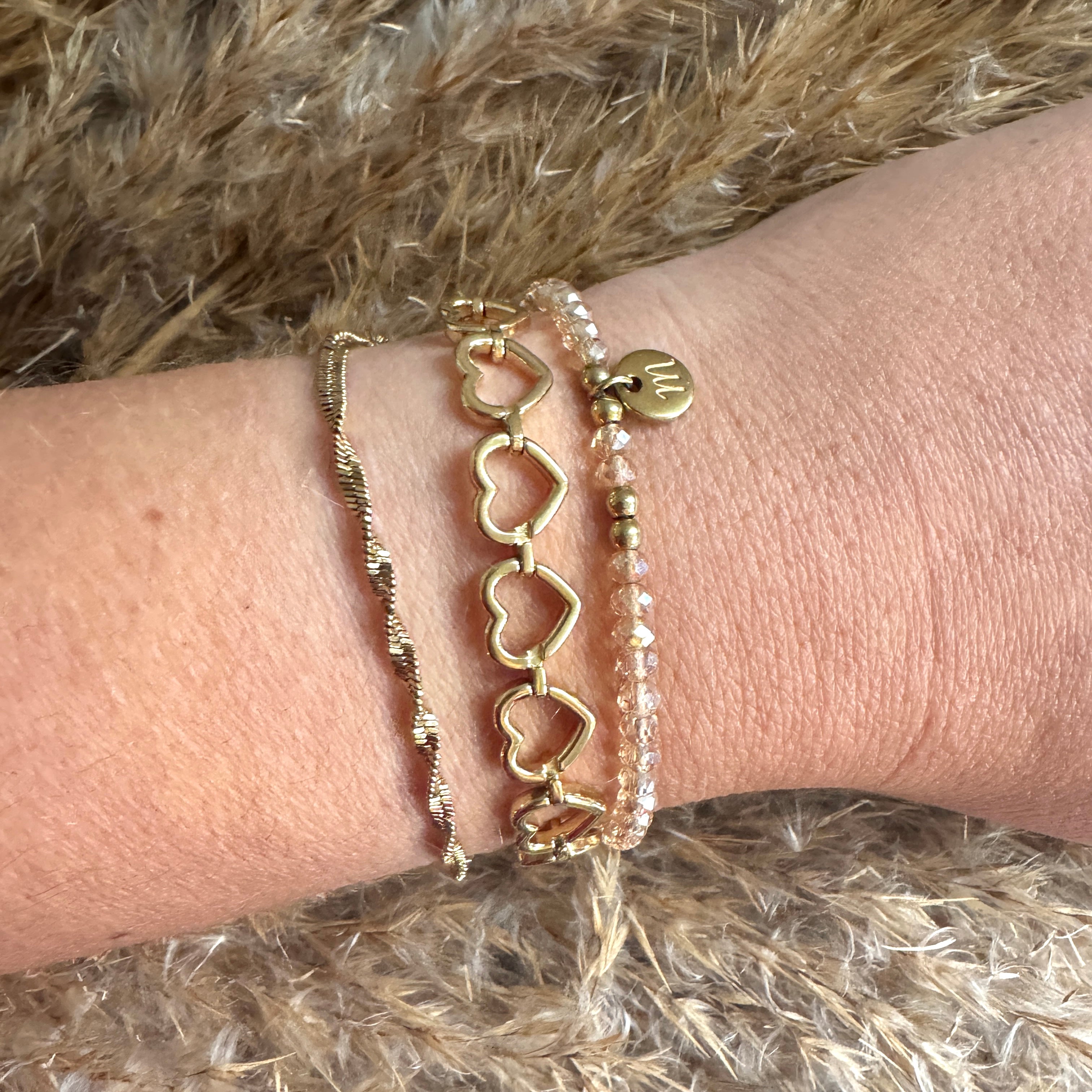 Hartjes party armband