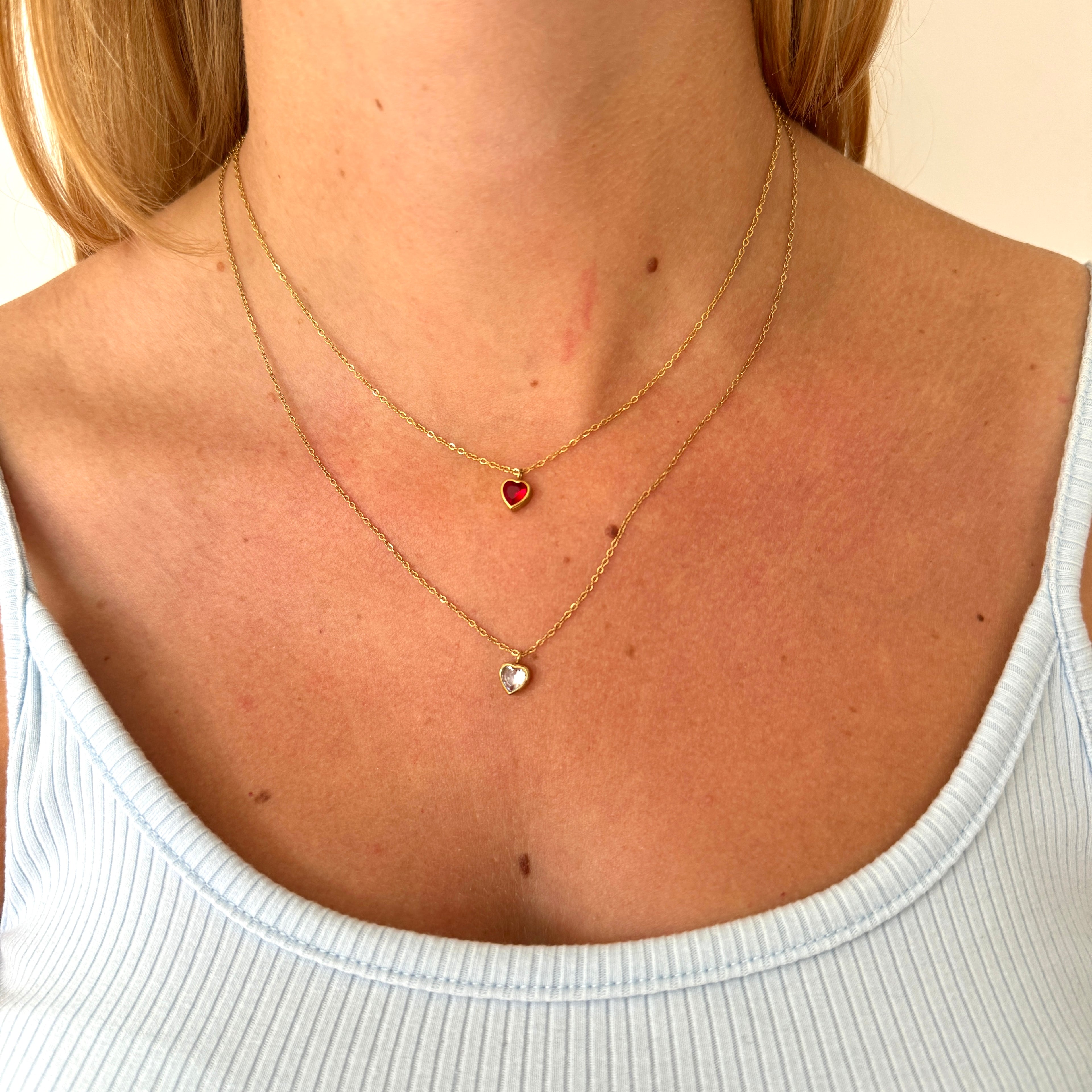 Ketting met zirkonia steentje