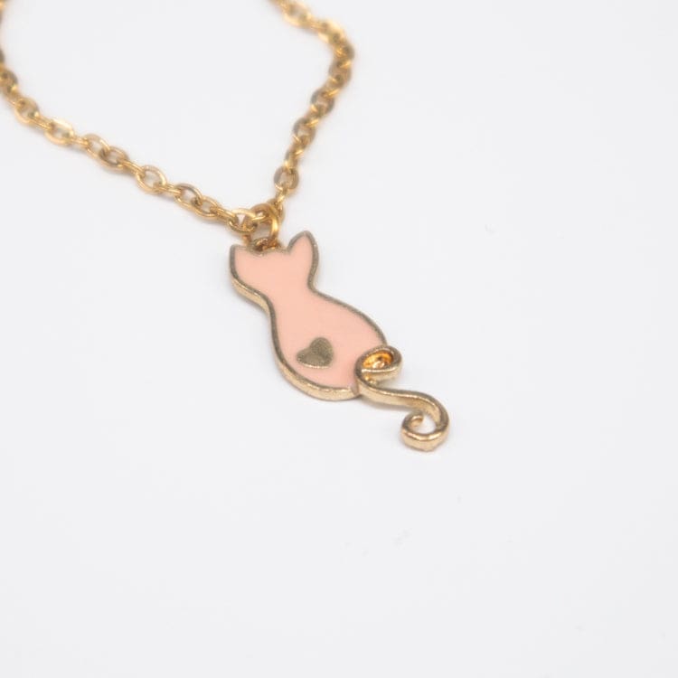 Gouden ketting met kat