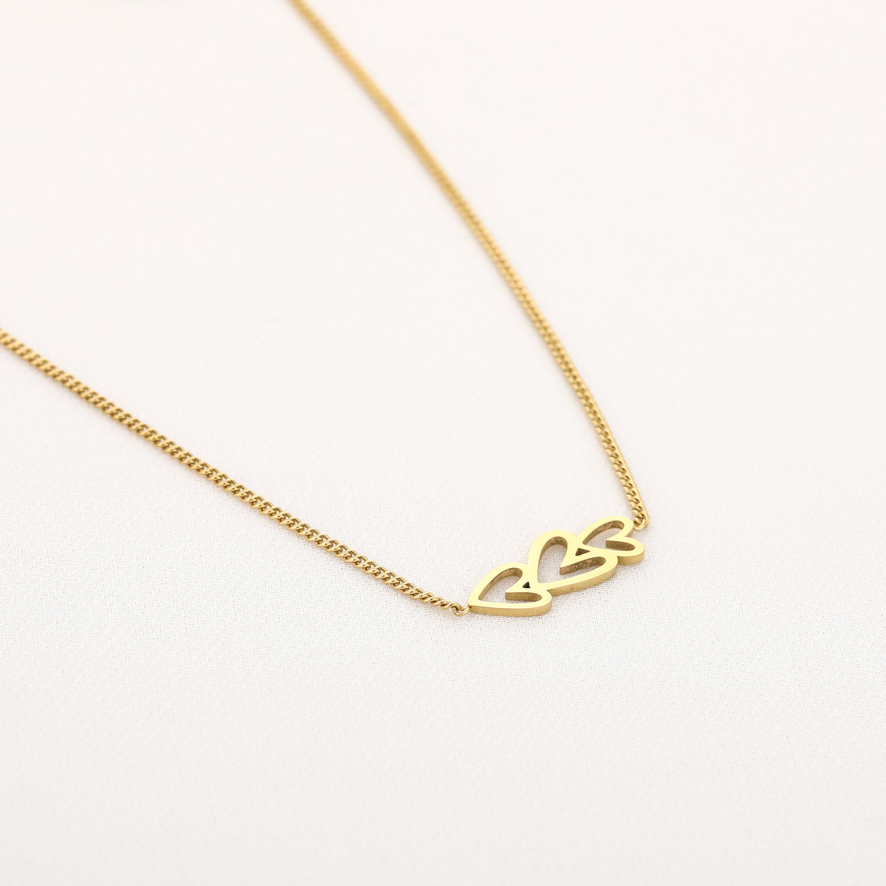 Ketting met drie hartjes