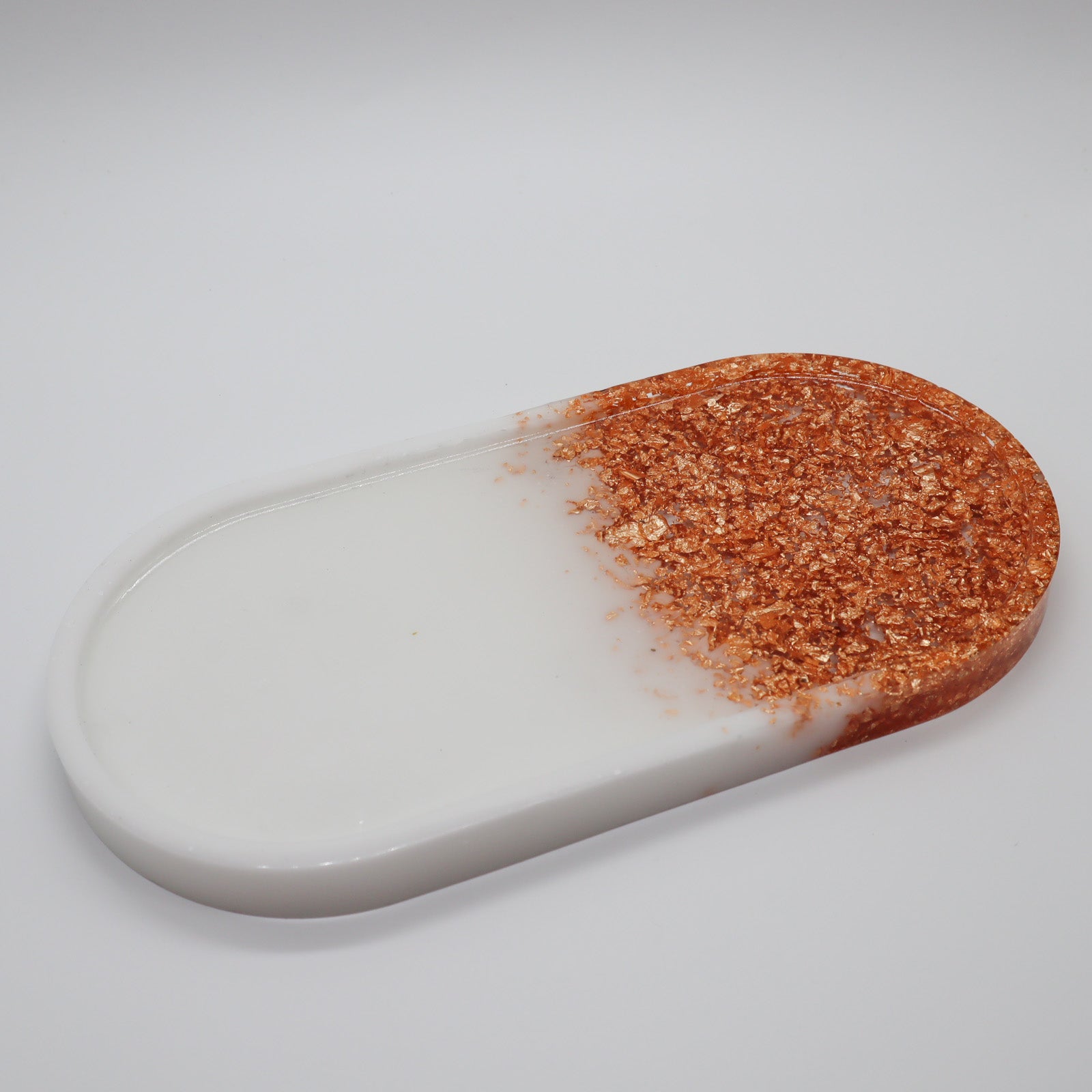 Plateau groot wit en vlokken