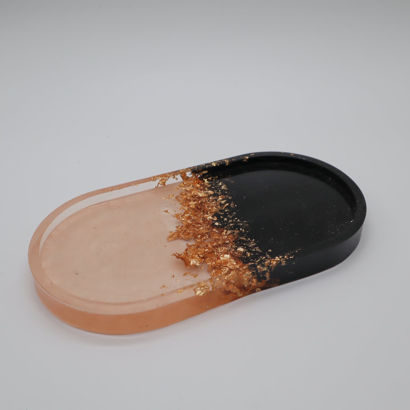 Plateau klein zwart, champagne en goudvlokken