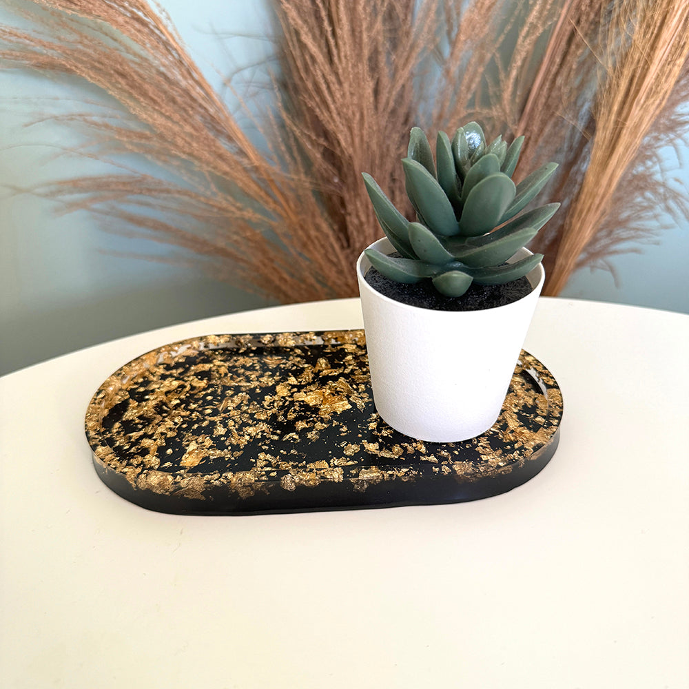 Kleines Plateau, vollständig mit Goldflocken bedeckt