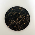 Rond plateau zwart marmer