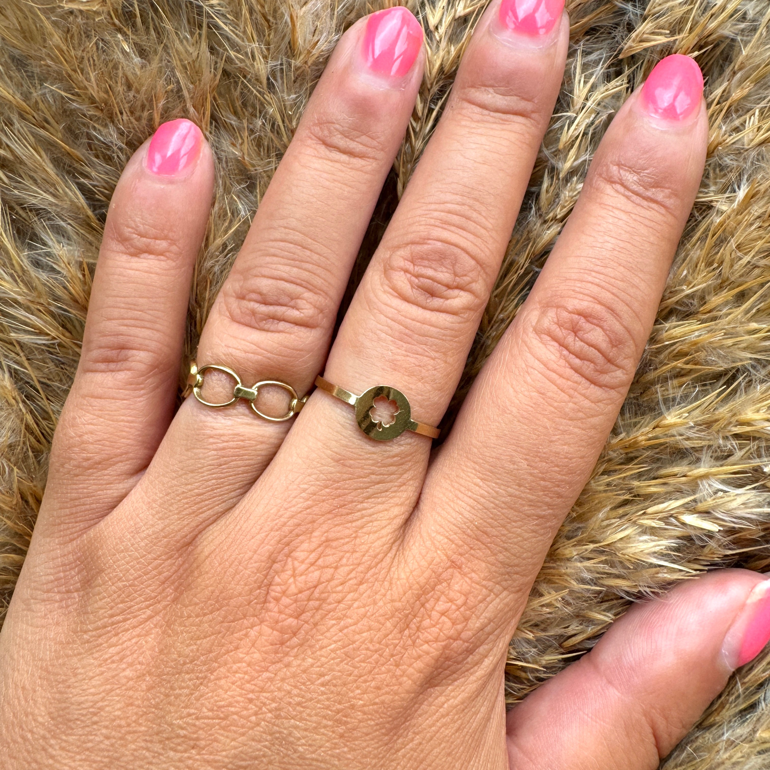 Ring met klavertje vier