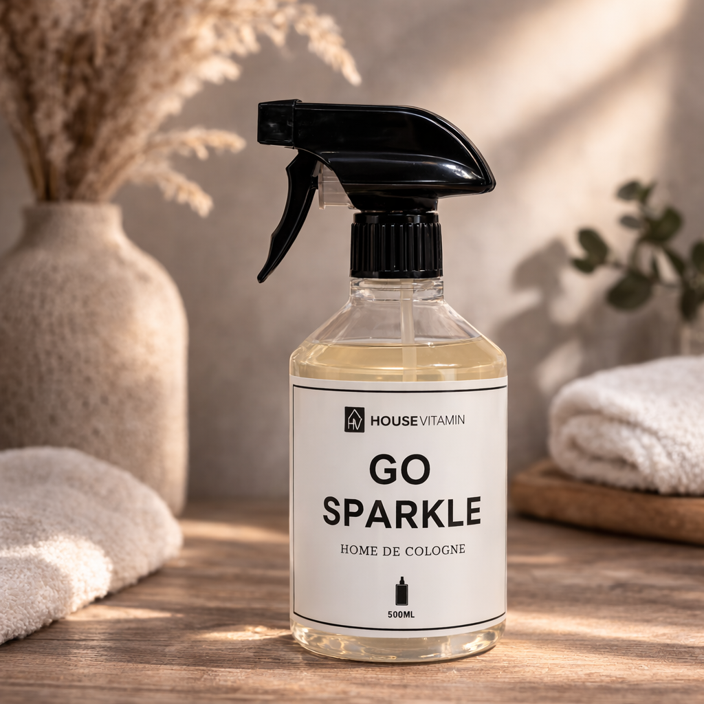 Spray d'ambiance Housevitamin® - Go Sparkle - Parfum ambré - 500 ml