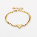 Schakelarmband met hart