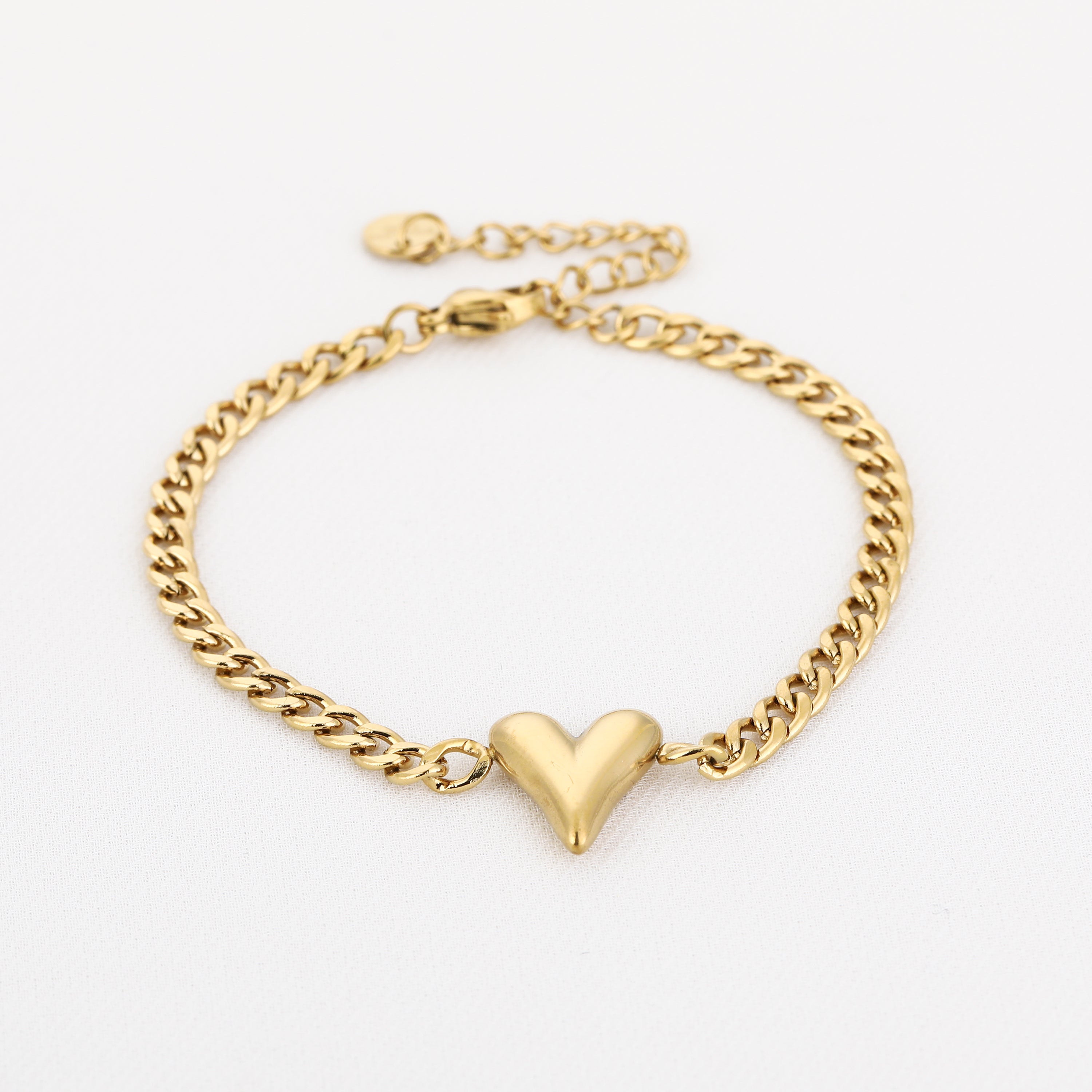 Schakelarmband met hart