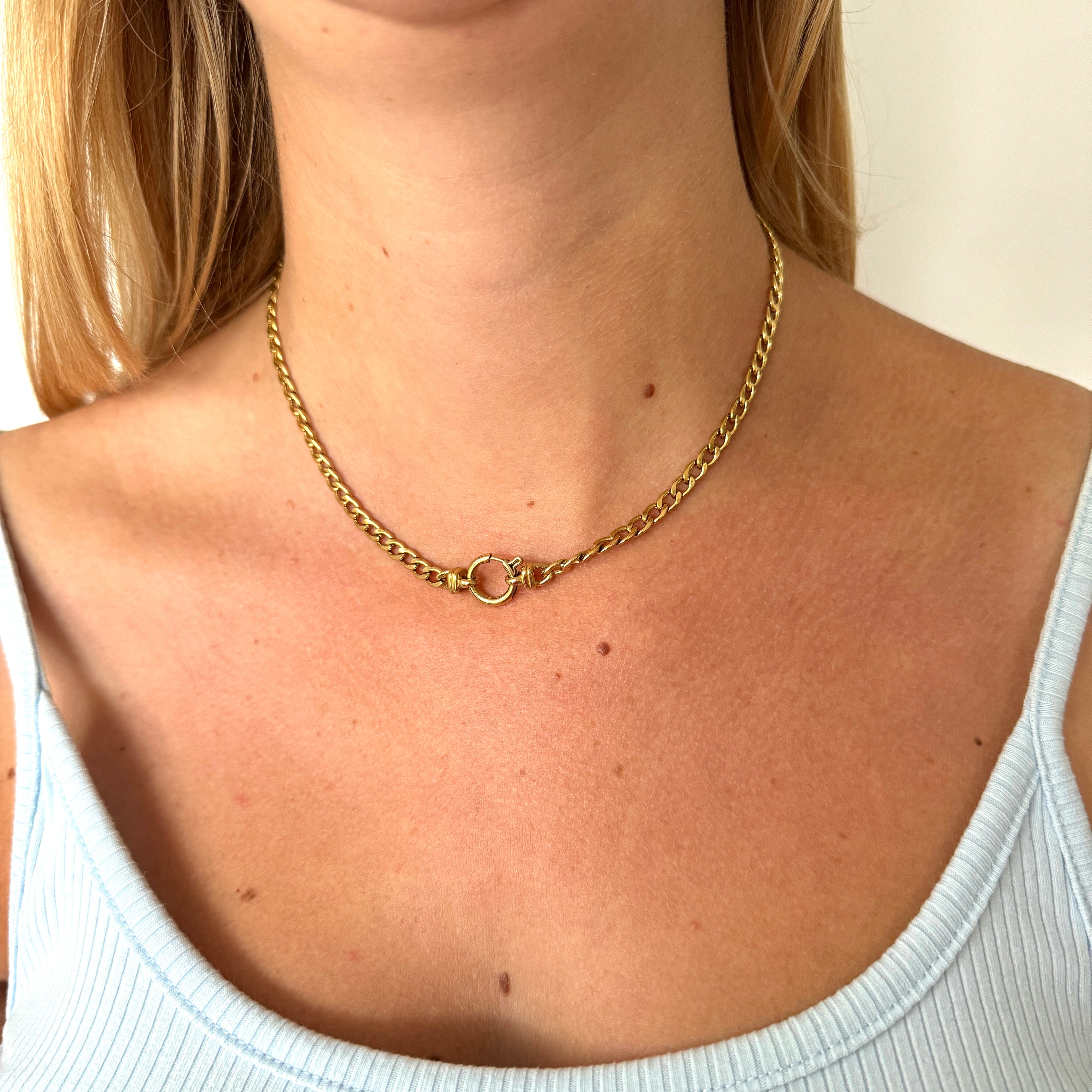 Basic ketting met grote sluiting
