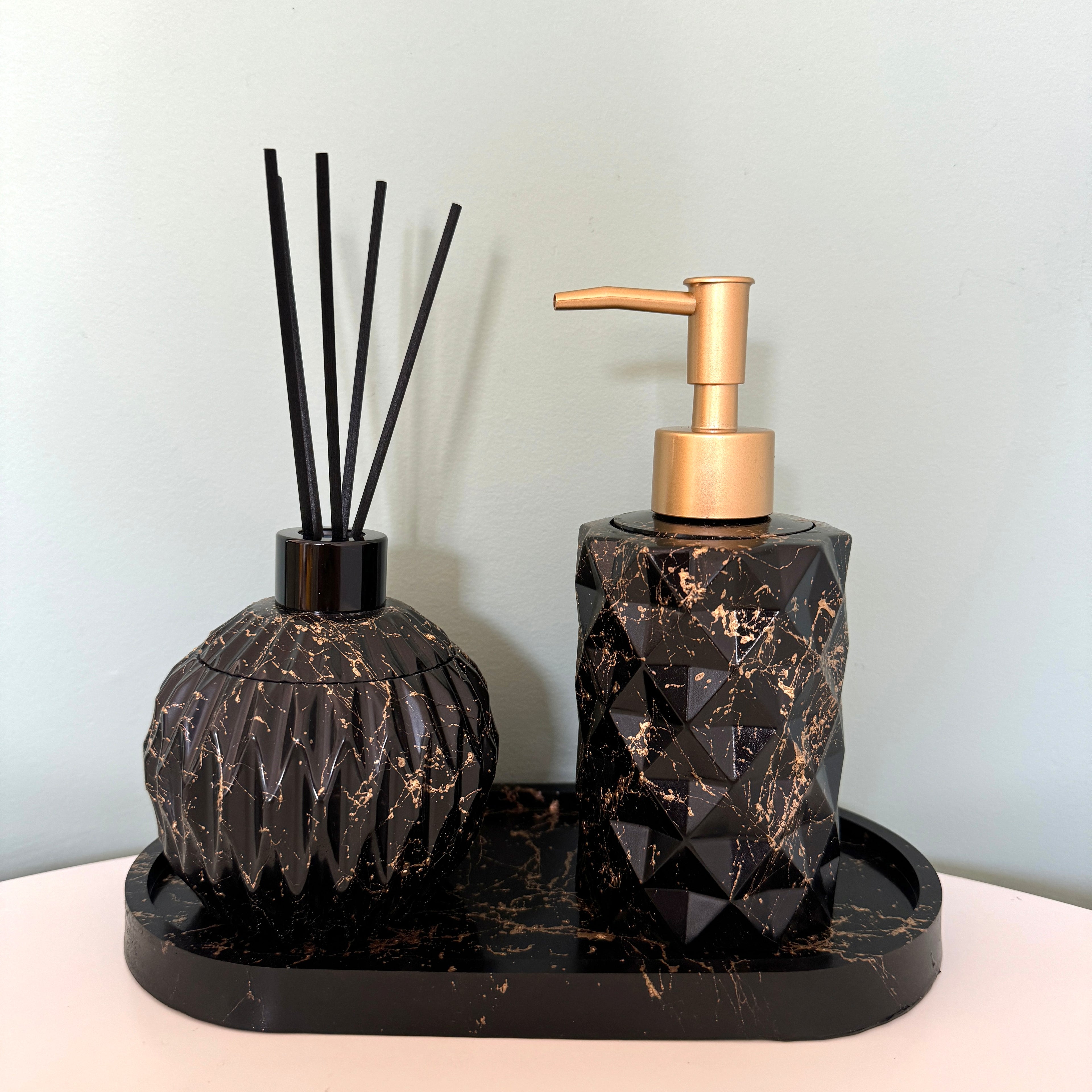 Marmer look zeepdispenser