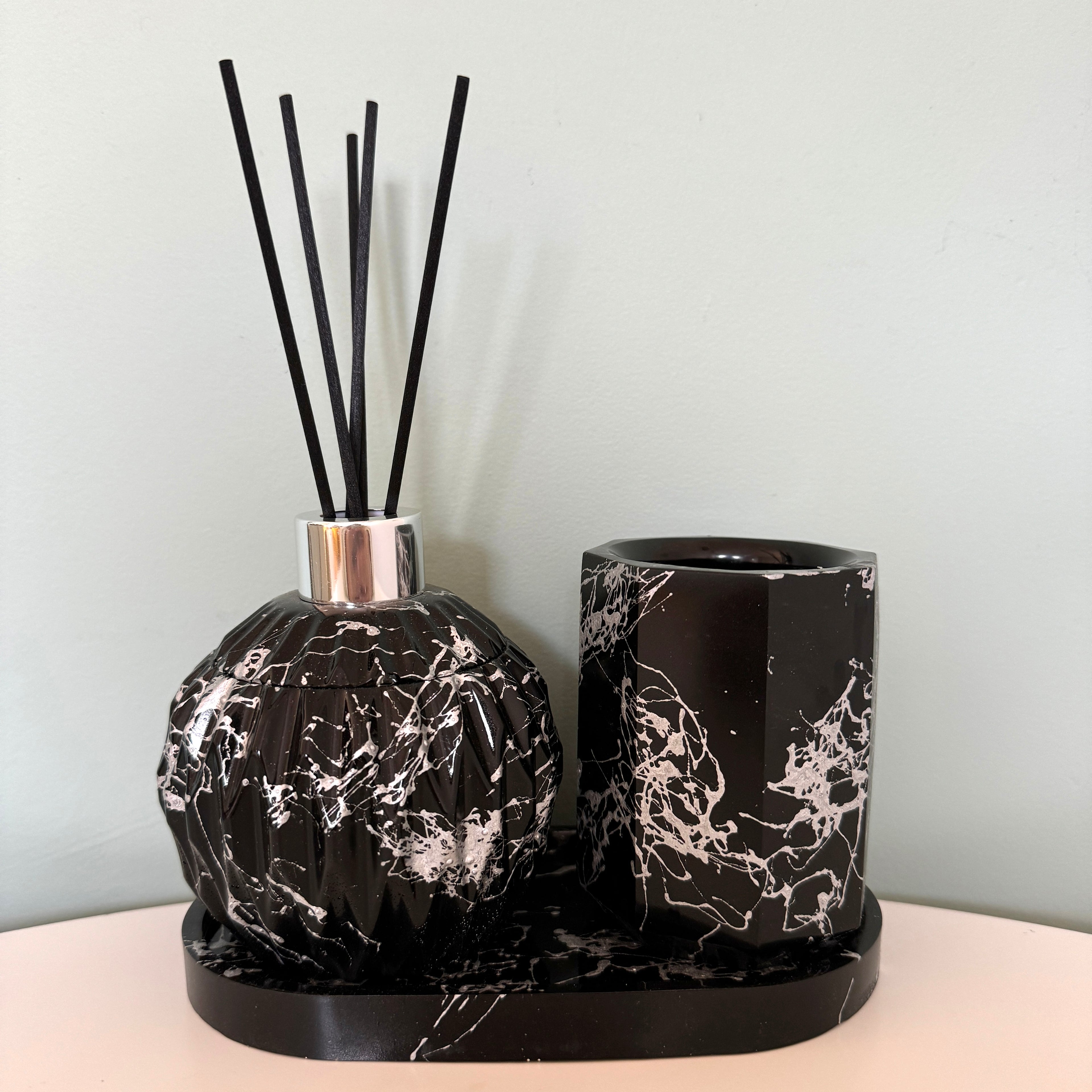 Marmer look geurstokjes houder