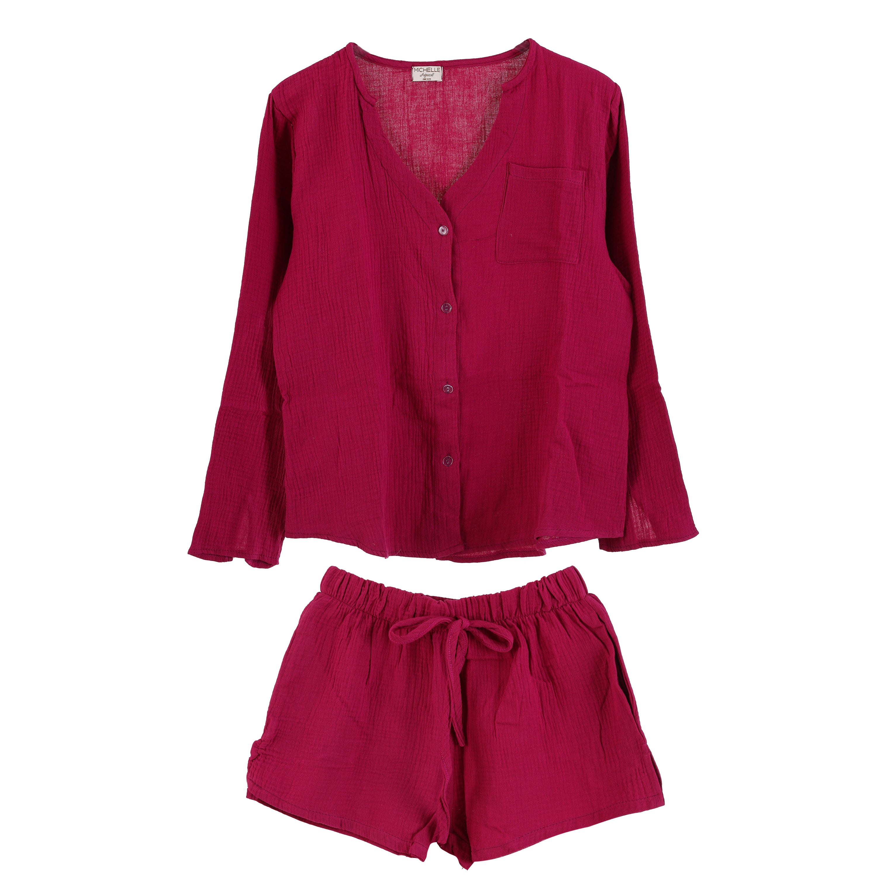 Tweedelige matchende set fuchsia