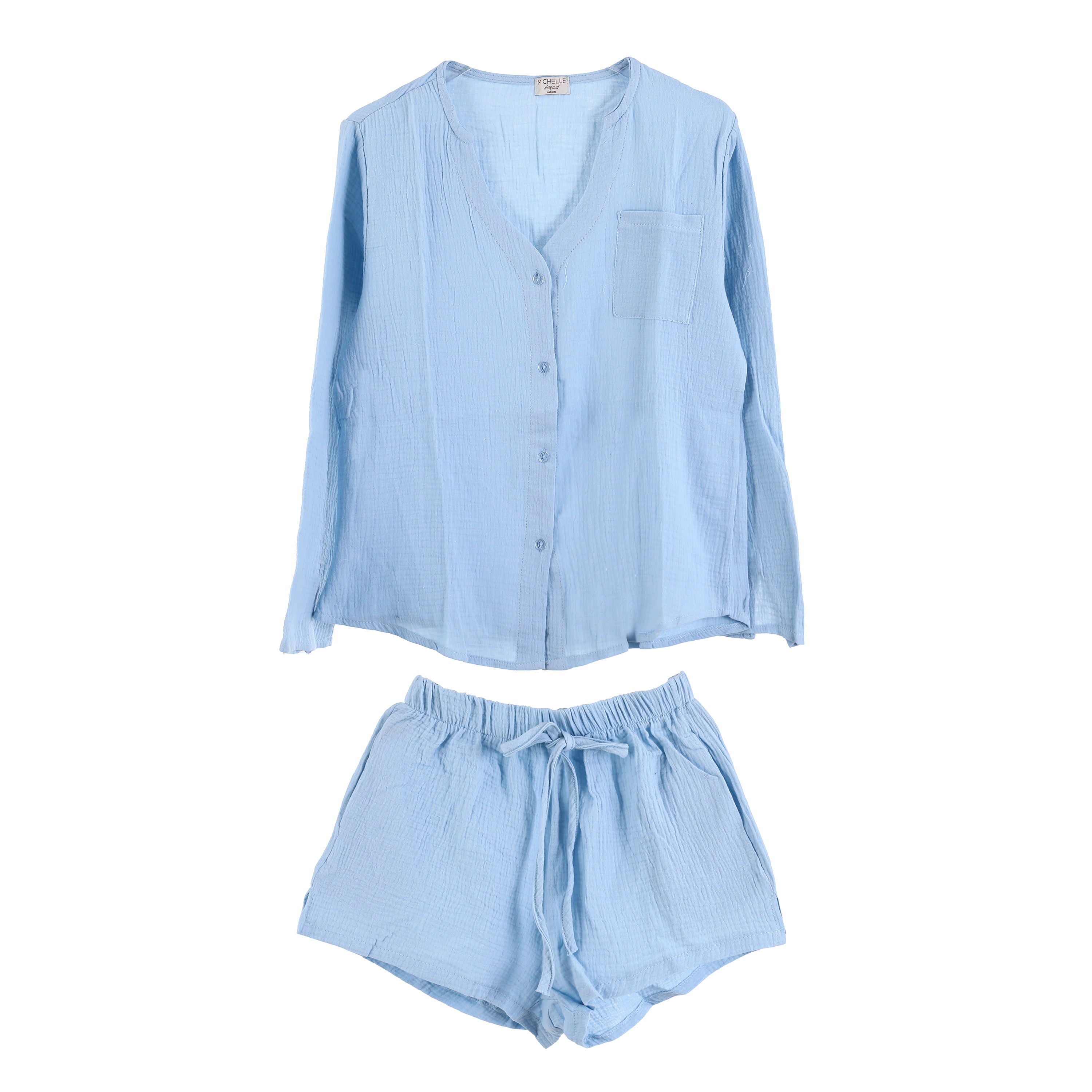 Tweedelige matchende set blauw