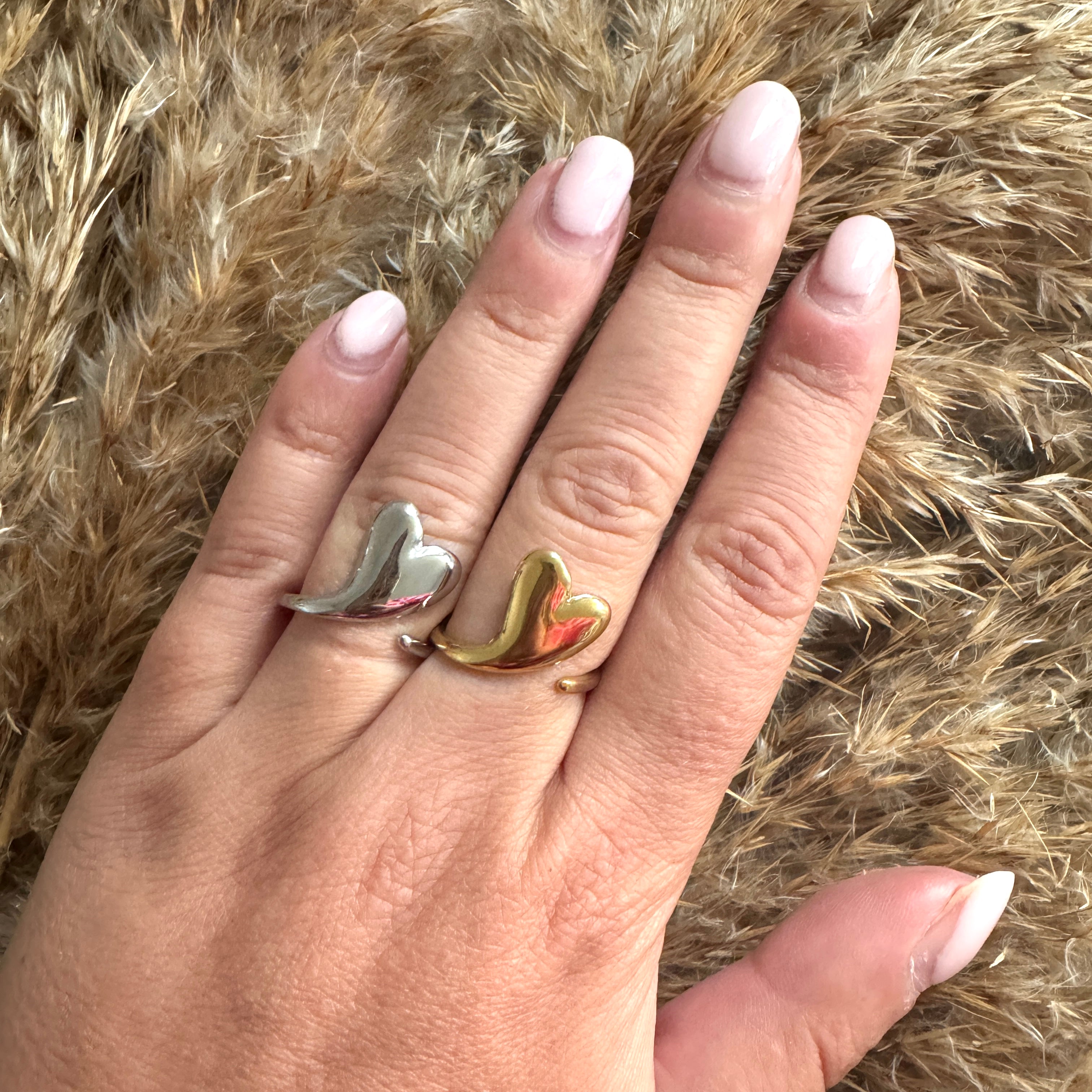 Speels hartje ring