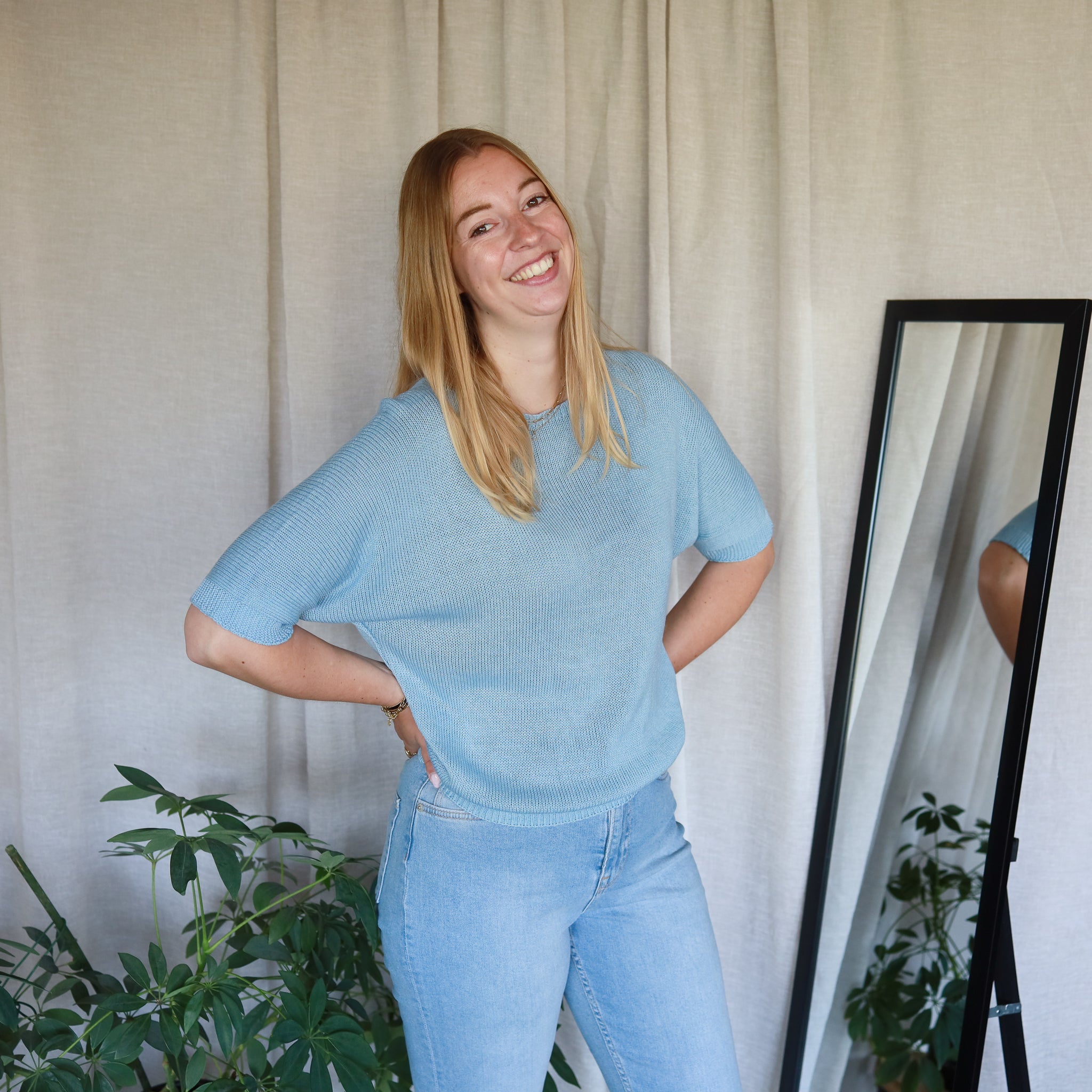 Pullover mit Schmetterlingsärmeln