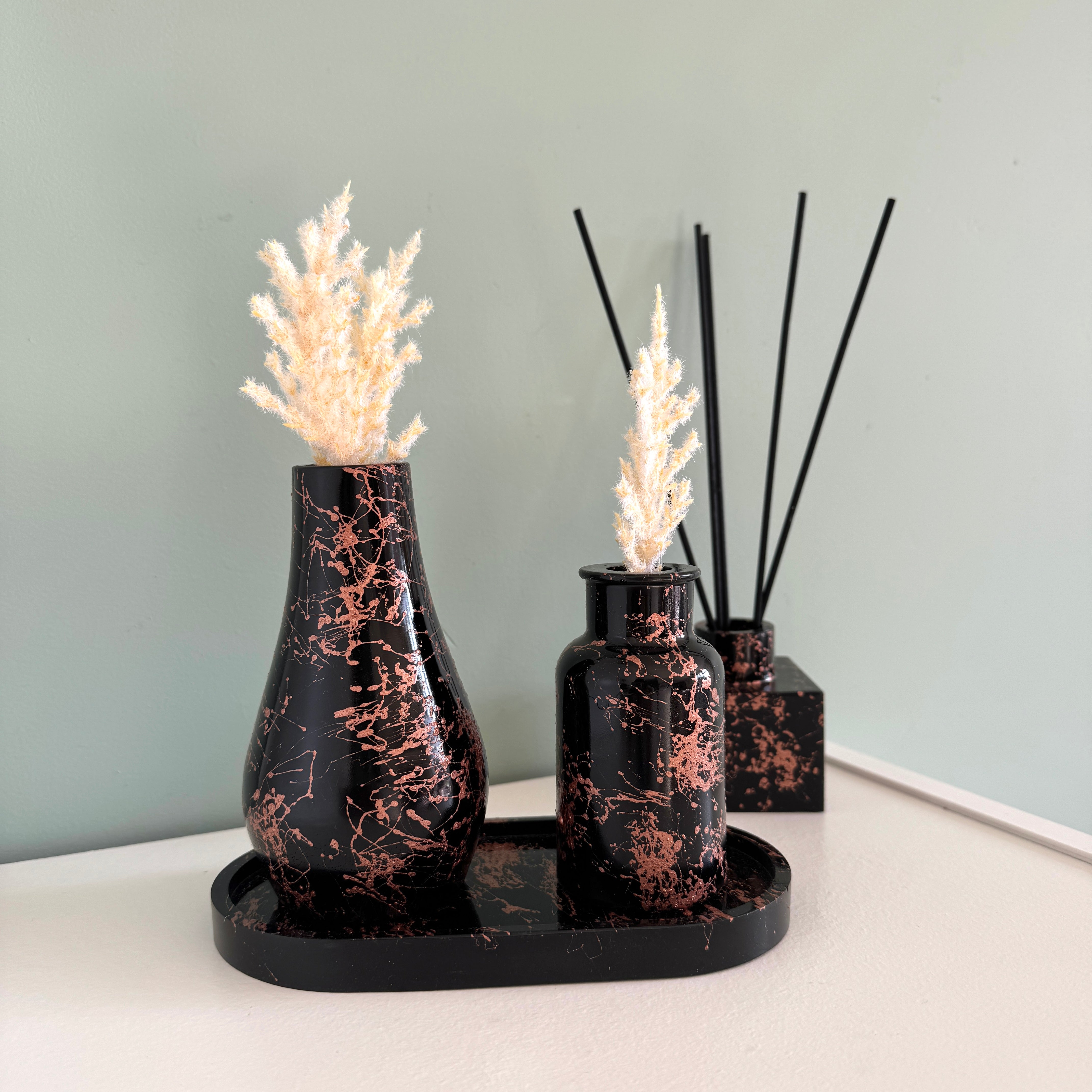 Grand vase aspect marbre