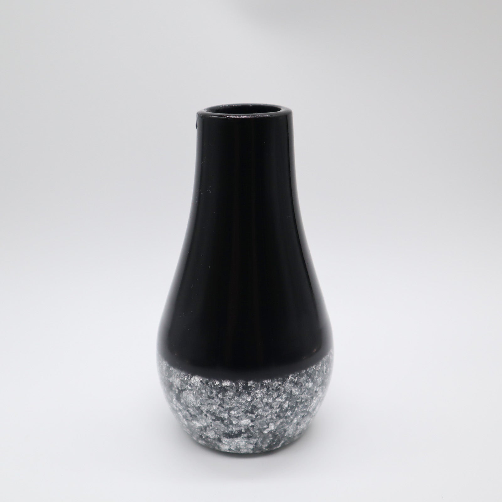 Grand vase noir à flocons