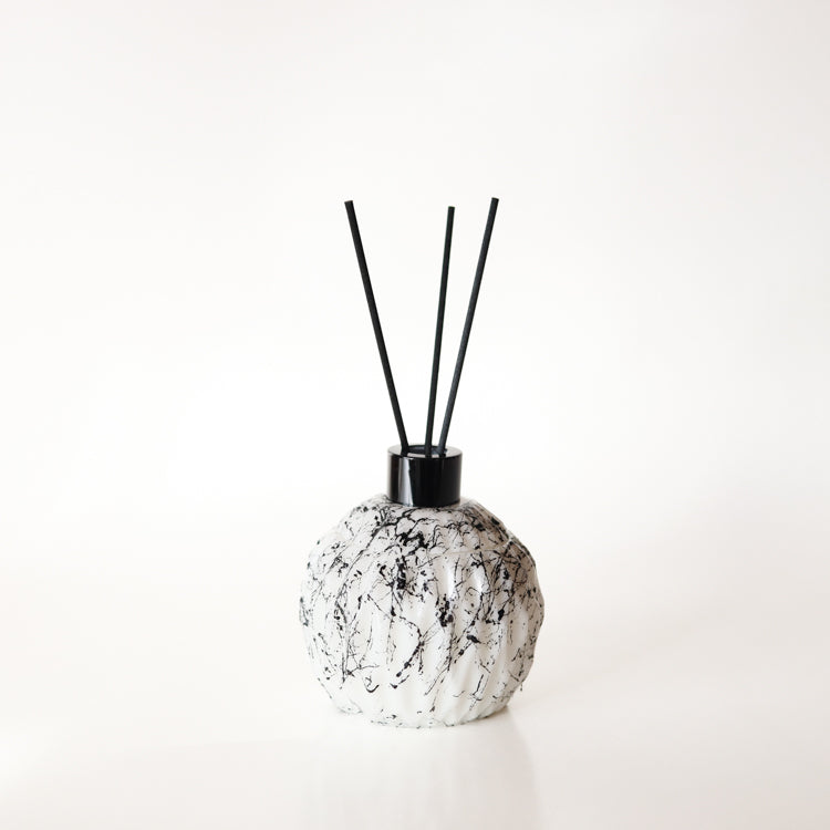 Marmer look zwart geurstokjes houder