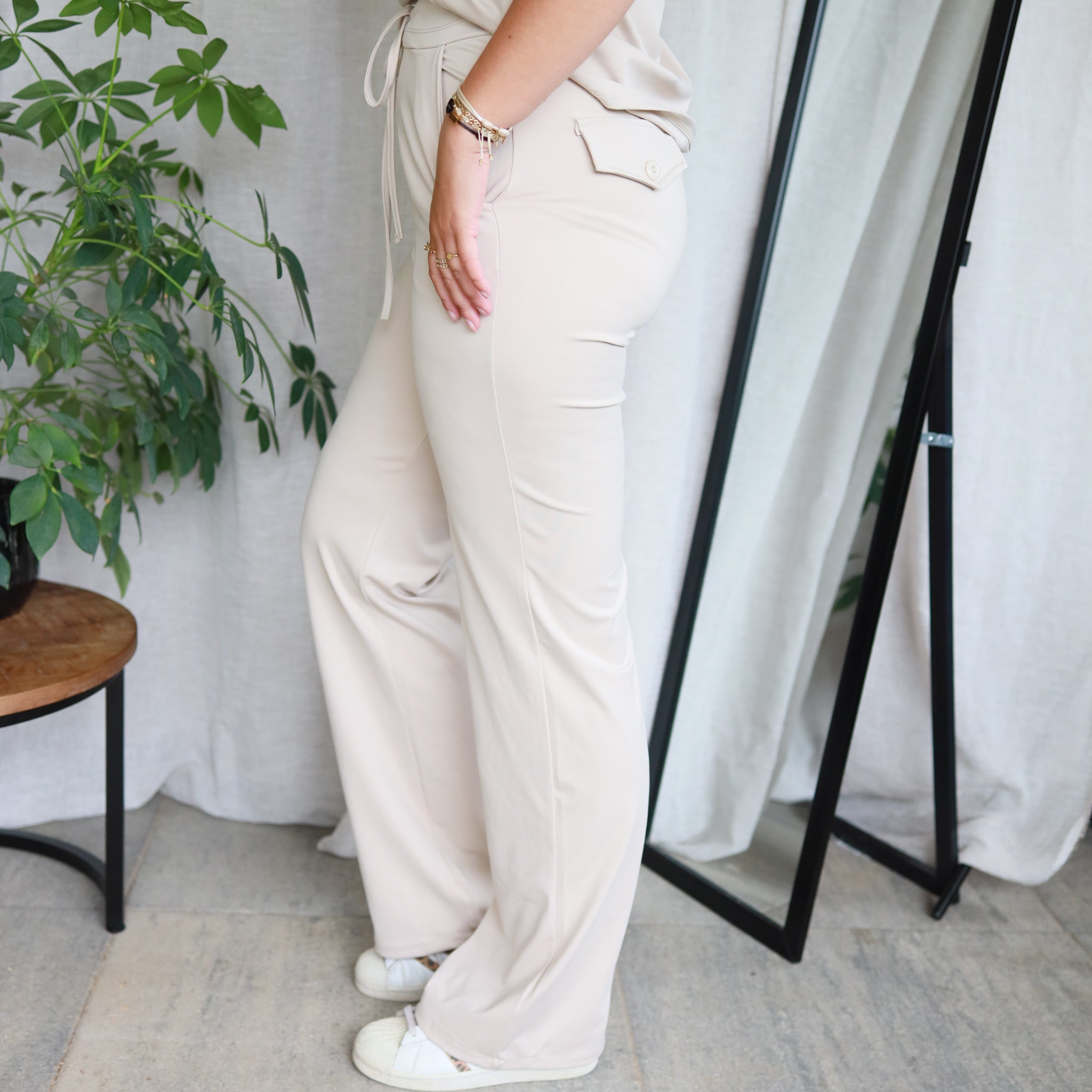 Reisestoffhose beige