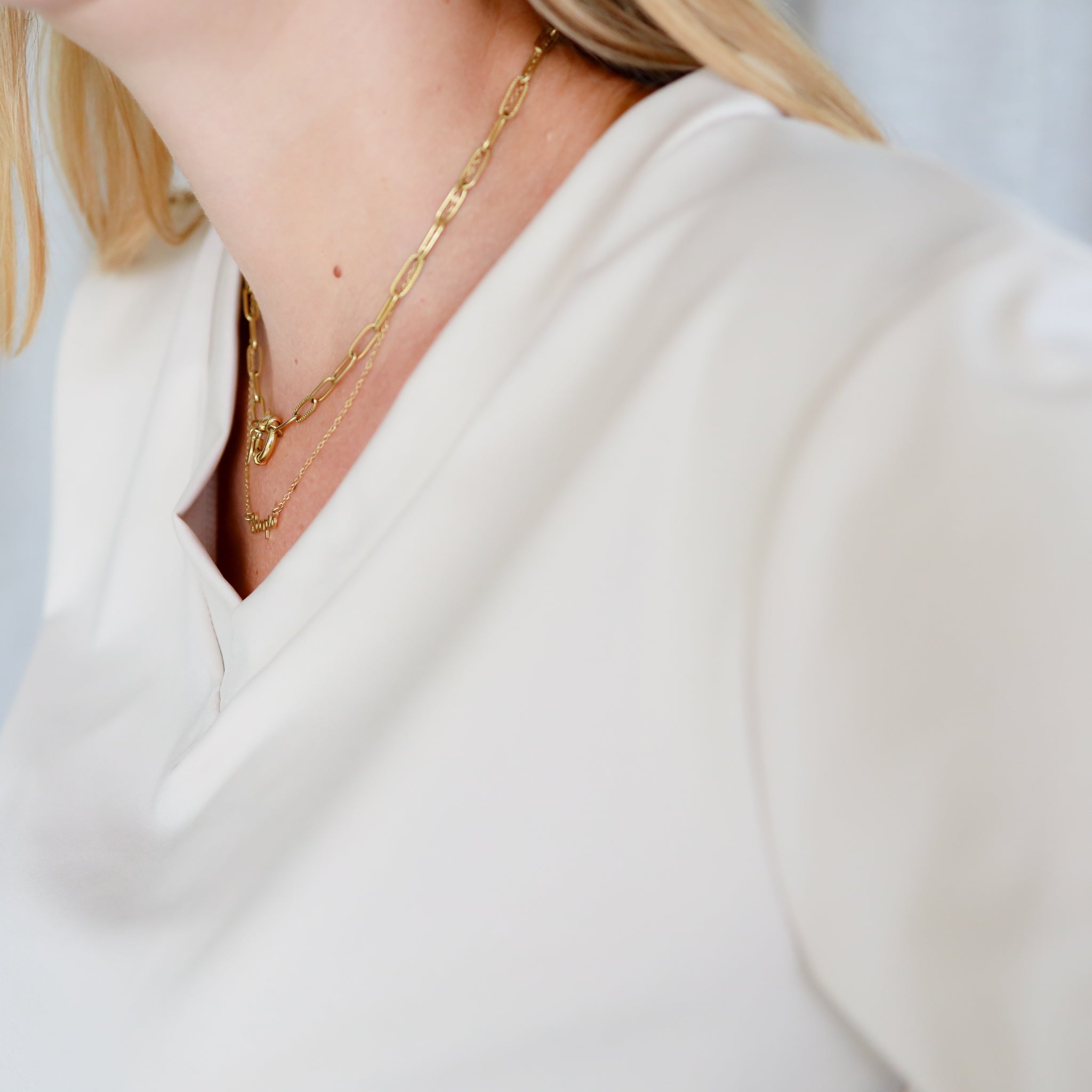 Travelstof t-shirt beige