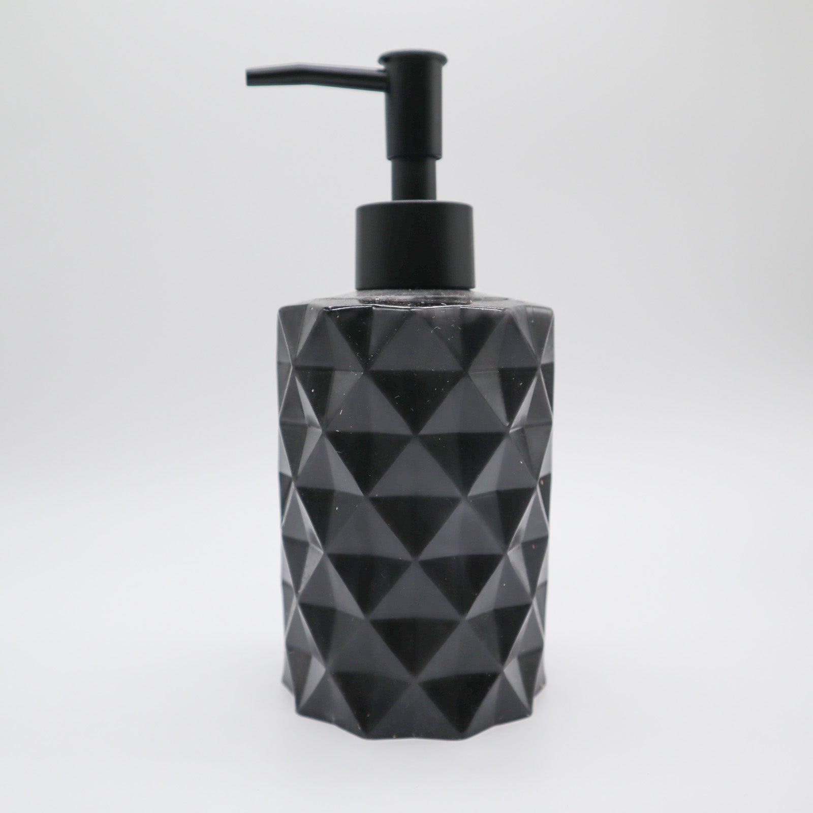 Zeepdispenser zwart en witte details